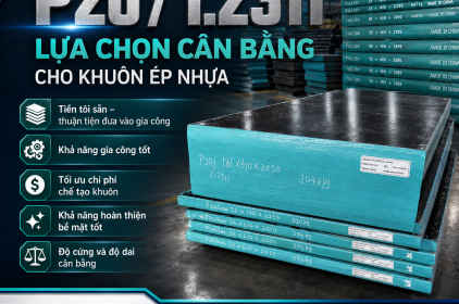 Thép P20 / 1.2311 – Lựa chọn cân bằng cho khuôn ép nhựa