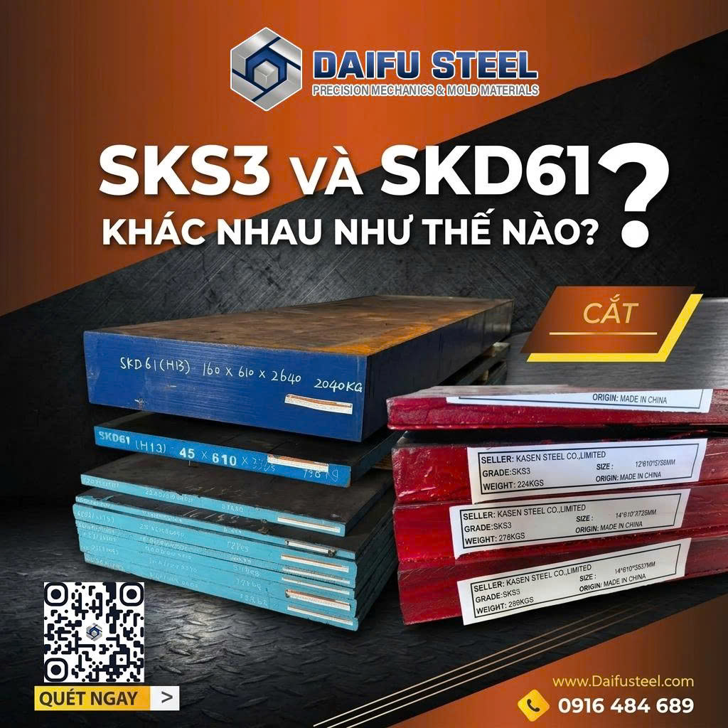 So Sánh Thép SKS3 Và SKD61: Khác Nhau Thế Nào
