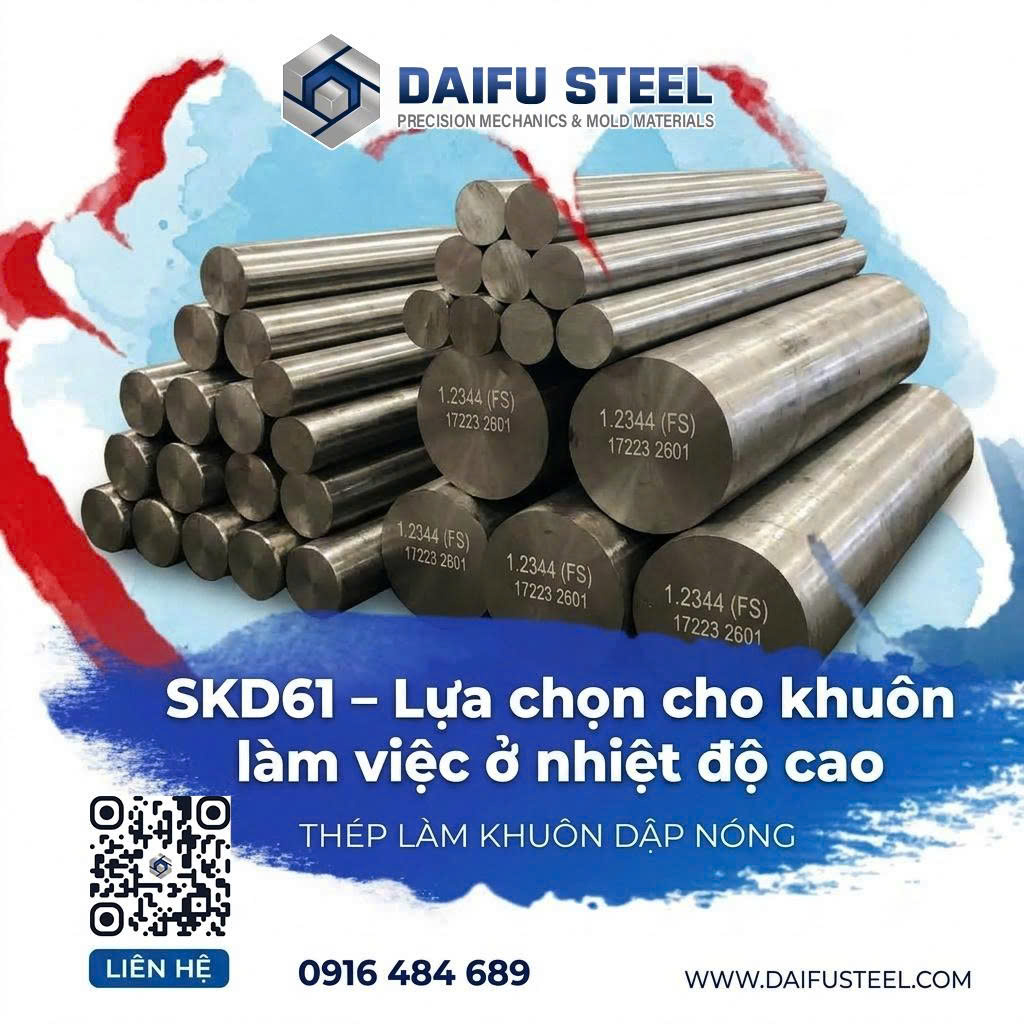 Khuôn làm việc ở nhiệt độ cao – Vì sao nên chọn Thép SKD61
